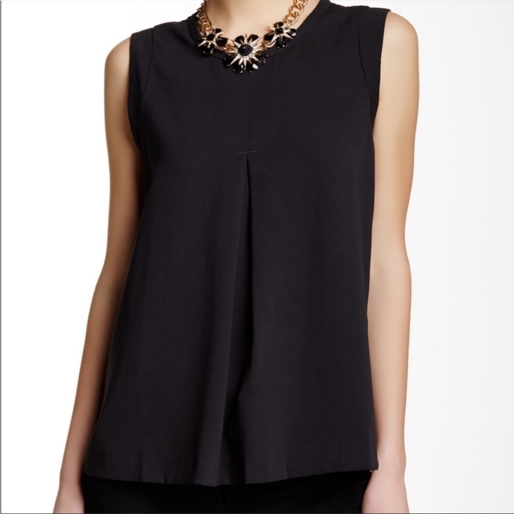 J. Crew Black Sleeveless Blouse